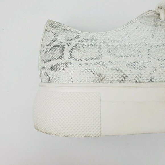 Very Volatile Women's Metallic Snake Print Platform Shoes Sz 8 EUC MUST SEE! - Picture 7 of 11